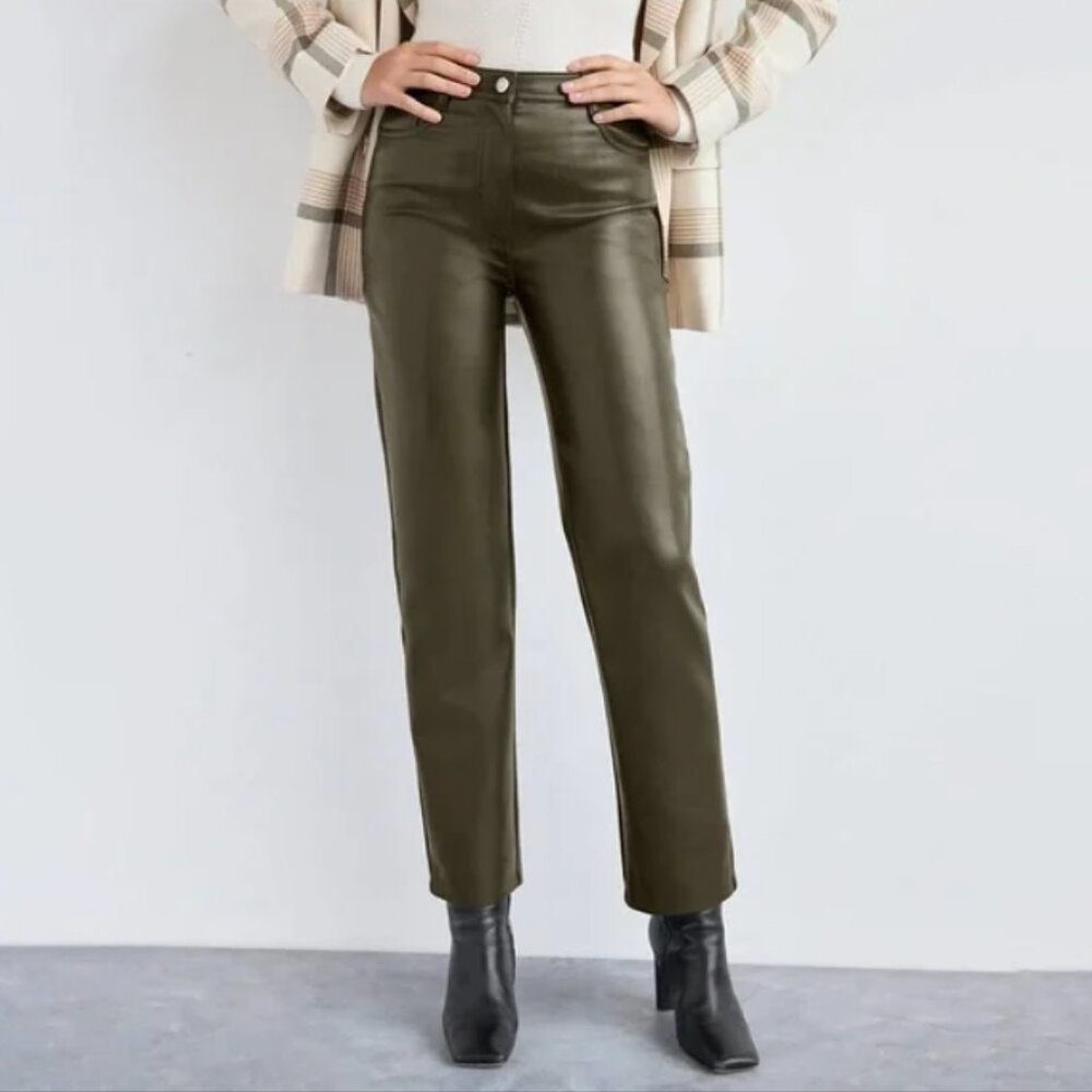 Aritzia Melina Wilfred faux leather pants